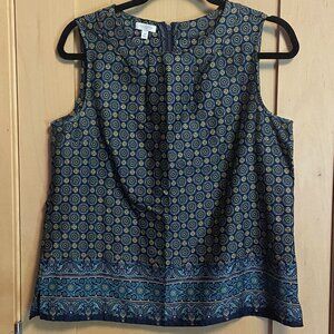 Talbots Sleeveless Blouse: Size Medium Petite